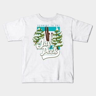 Jay Peek Vermont ski logo Kids T-Shirt